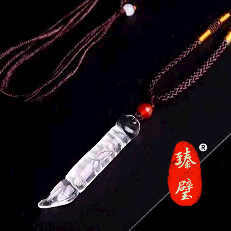 天然水晶文昌笔吊