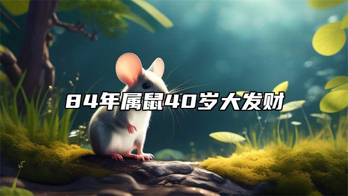 40岁之前发的财都叫浮财 无根易散难守! 40岁之前发的财都叫浮财 无根易散难守!